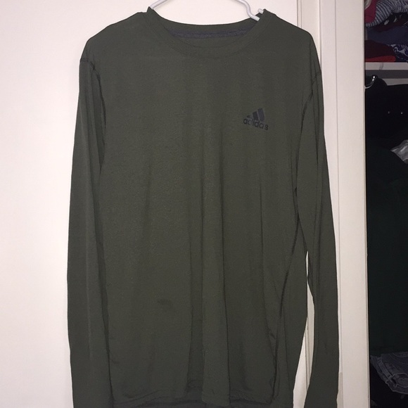 adidas Tops Adidas Oversized Crew Neck Army Green Poshmark